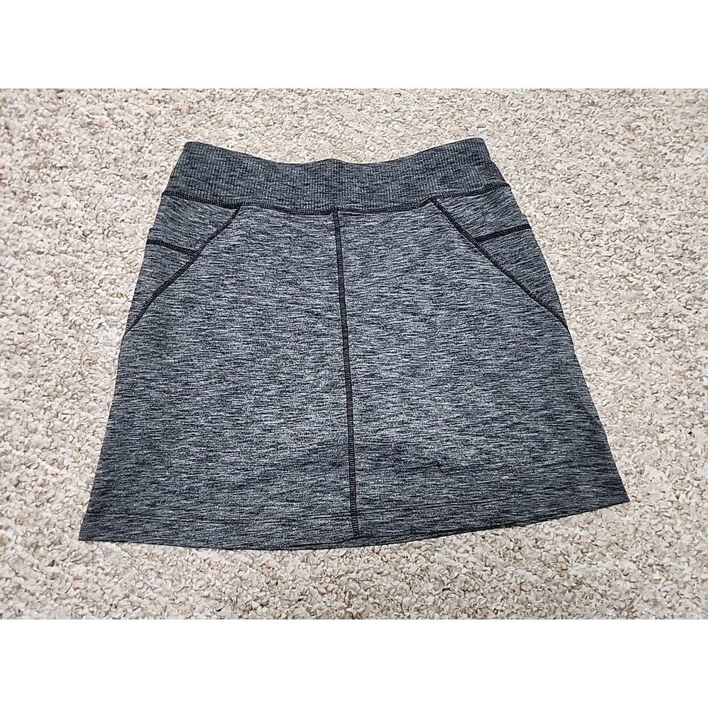 ATHLETA Excursion Skort Skirt Charcoal Gray Upf 50+ Pockets Small 28x16 - Picture 3 of 11
